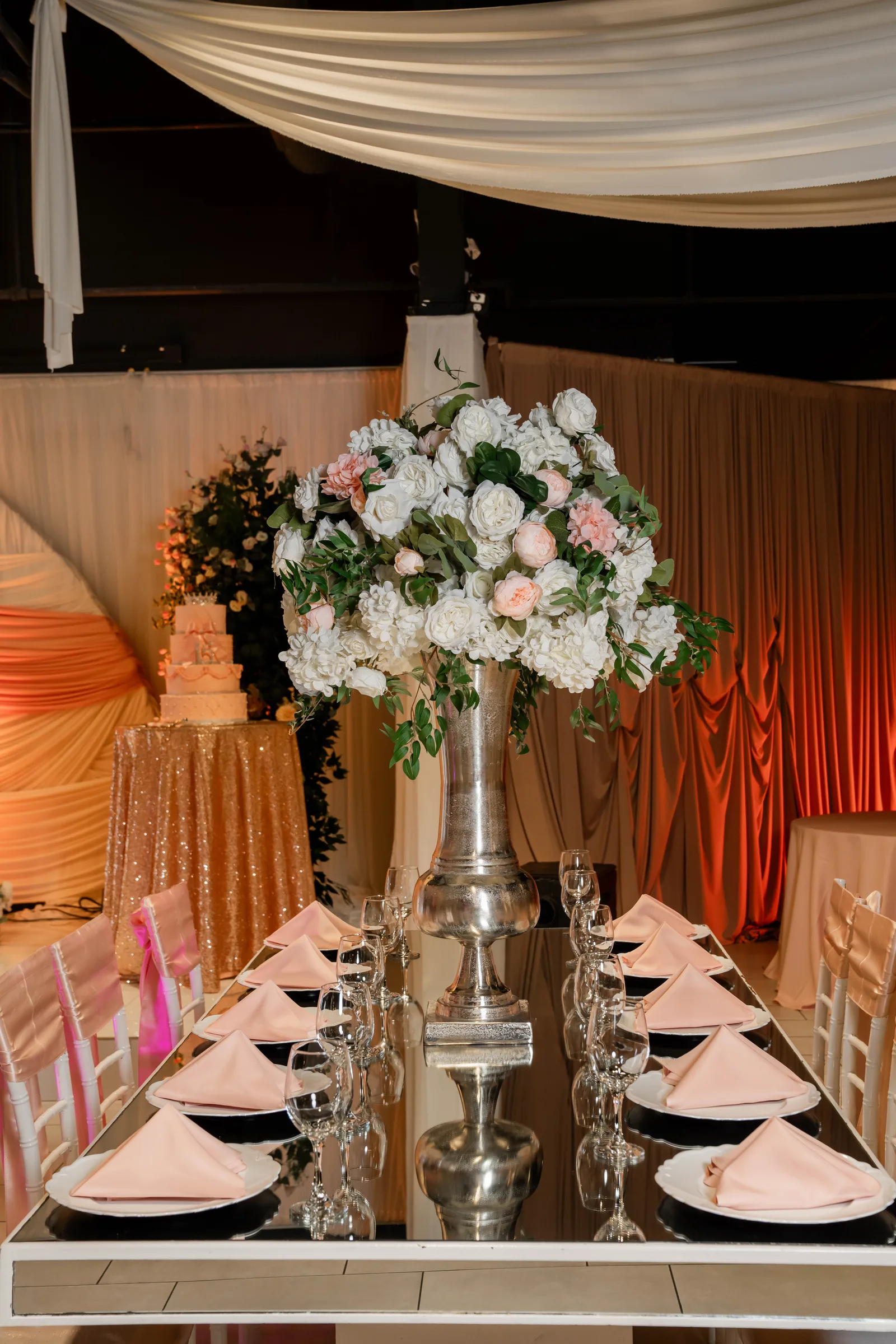 Ballroom ambiance at La Bella Luna Venue